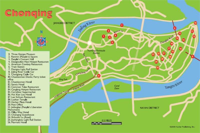 chongging city center map